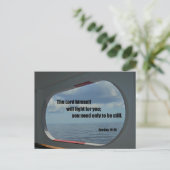 Exodus 14:14 De Heer zal voor je vechten. Briefkaart (Staand voorkant)