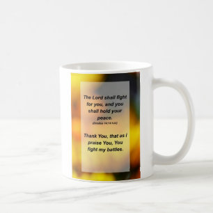 Exodus 14:14 De Heer zal voor jou en jou vechten Koffiemok