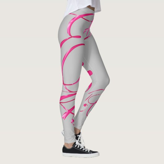 Exodus 14:14 Leggings roze lint (Rechts)