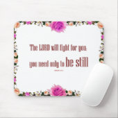 Exodus 14 "De LORD zal strijden" Elegante Muismat (Met muis)