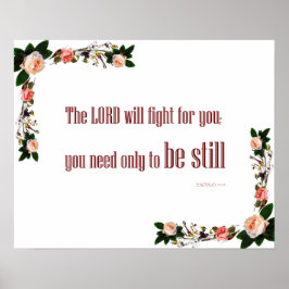 Exodus 14 Wall Décor Poster "The LORD will Fight"