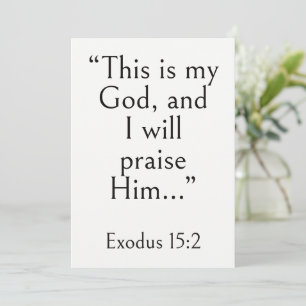 Exodus 15:2 Bijbelvers, Bemoedigende Schriftuur Kaart