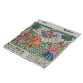 Exodus 16 13-22 God verstrekt kwartels en manna aa Tegeltje (Zijkant)