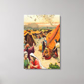 Exodus 16 God stuurt kwartel en manna canvas (Voorkant)