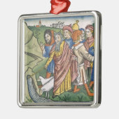 Exodus 17 1-7 Mozes maakt de waterstroom uit de Metalen Ornament (Links)