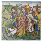 Exodus 17 1-7 Mozes maakt de waterstroom uit de Tegeltje (Voorkant)