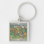 Exodus 17 8-15 Aaron en Hur support Moses' handen Sleutelhanger (Voorkant)