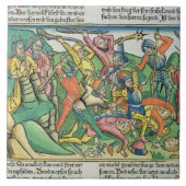 Exodus 17 8-15 Aaron en Hur support Moses' handen Tegeltje (Voorkant)