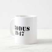 Exodus 1947 koffiemok (Voorkant links)