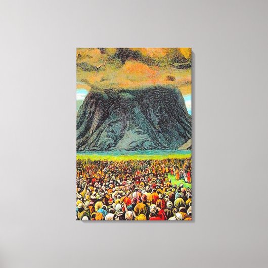 Exodus 19 Israël op de berg Sinaï Canvas (Voorkant)