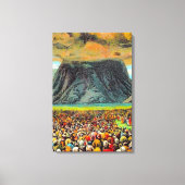 Exodus 19 Israël op de berg Sinaï Canvas Afdruk (Voorkant)