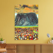 Exodus 19 Israël op de berg Sinaï Canvas Afdruk (Insitu (Woonkamer))