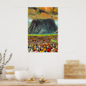 Exodus 19 Israël op het poster van de Sinaï (Keuken)