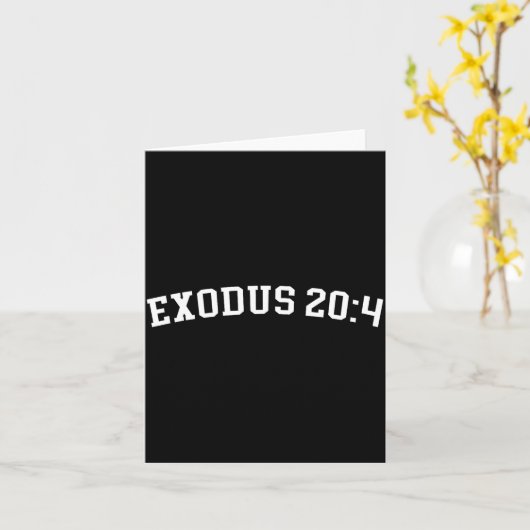 Exodus 20_4  kaart (Gele Bloem)