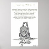 Exodus 20: 8-11 poster (Voorkant)