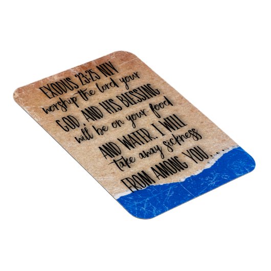 Exodus 23:25 Bijbelvers Magneet (Rechterzijde)
