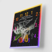 Exodus 23:Christelijk trouw gebed Vierkante Klok (Hoek)