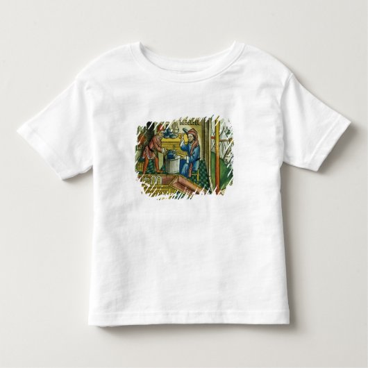 Exodus 31 2-8 Bezalel en Oholib die de Ark Kinder Shirts (Voorkant)