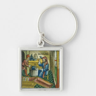 Exodus 31 2-8 Bezalel en Oholib die de Ark Sleutelhanger