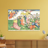 Exodus 32 15-23 Mozes die de steentabletten breken Canvas Afdruk (Insitu (Woonkamer))