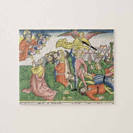 Exodus 32 15-23 Mozes die de steentabletten breken Legpuzzel (Horizontaal)