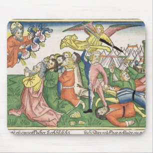 Exodus 32 15-23 Mozes die de steentabletten breken Muismat