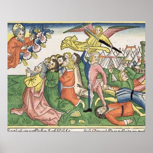 Exodus 32 15-23 Mozes die de steentabletten breken Poster (Voorkant)