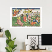 Exodus 32 15-23 Mozes die de steentabletten breken Poster (Thuiskantoor)