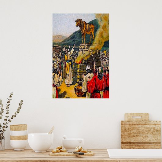 Exodus 32 The Sin of Idol Worship poster (Keuken)