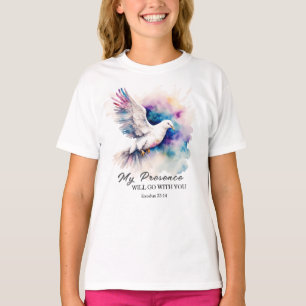 Exodus 33:14 Mijn tegenwoordigheid zal met u meega T-shirt