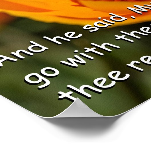 Exodus 33:14 poster (Hoek)