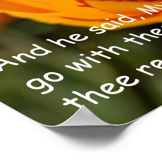 Exodus 33:14 poster (Hoek)