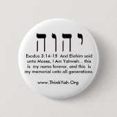 Exodus 3:14-15 Button (Voorkant)