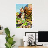 Exodus 3 God spreekt van een verbluffend Struik po Poster (Thuiskantoor)