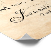 Exodus 3 verse 14 I AM I AM Parchment Effect Poster (Hoek)