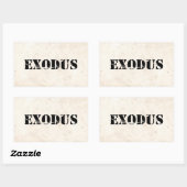 Exodus 4 rechthoekige sticker (Vel)