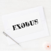 Exodus 5 rechthoekige sticker (Envelop)
