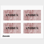 Exodus 6 rechthoekige sticker (Vel)