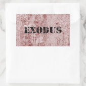 Exodus 6 rechthoekige sticker (Tas)