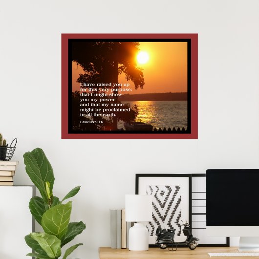 Exodus 9:16 GROOT POSTER (Thuiskantoor)