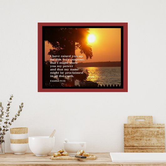 Exodus 9:16 GROOT POSTER (Keuken)