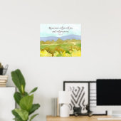 Exodus Bijbel Schrift Geef U Rust Landschap Poster (Thuiskantoor)
