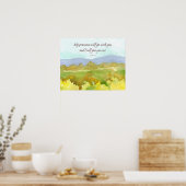 Exodus Bijbel Schrift Geef U Rust Landschap Poster (Keuken)