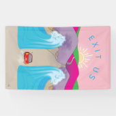 Exodus "Exit Us Cartoon" Spandoek (Horizontaal)