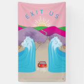 Exodus "Exit Us Cartoon" Spandoek (Verticaal)