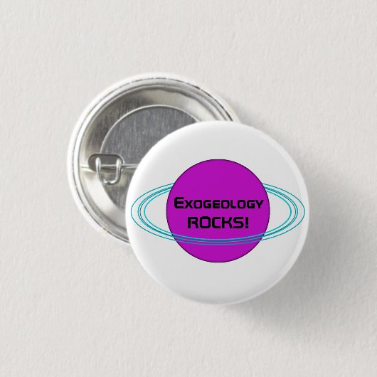 Exogeology ROCKS! Ronde Button 3,2 Cm (Voorkant /achterkant)