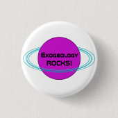 Exogeology ROCKS! Ronde Button 3,2 Cm (Voorkant)