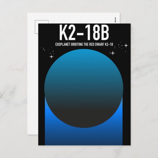 exoplaneet K2-18b Feestdagenkaart (Voorkant / Achterkant)