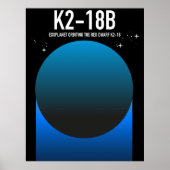 exoplaneet K2-18b Poster (Voorkant)