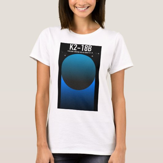 exoplaneet K2-18b T-shirt (Voorkant)